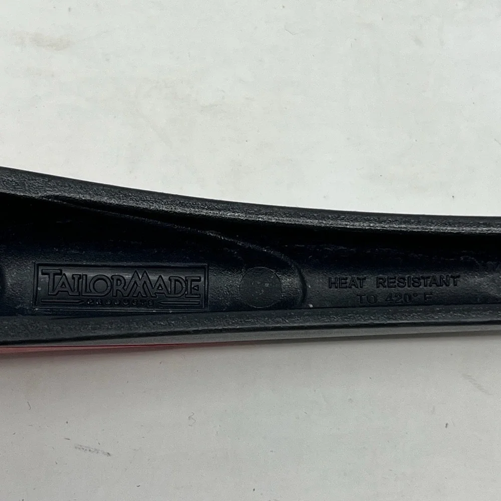 Vintage Tailor Made Black Red Nylon Plastic Spoon Ladle Made in USA